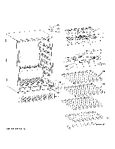Cabinet & shelves Diagram and Parts List for PVS06BSPBSS  General Electric Refrigerator