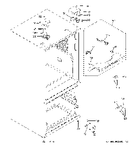 Case parts Diagram and Parts List for GNE25JGKLFWW  General Electric Refrigerator