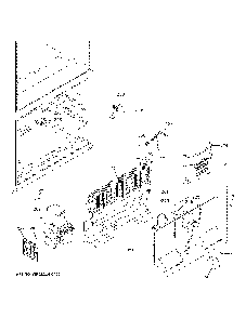 Freezer Section Diagram and Parts List for GNE25JYKBFFS  General Electric Refrigerator