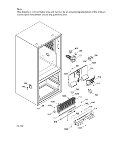 FZ FUNCTIONAL PARTS Diagram and Parts List for PNE21KGKBKBB  General Electric Refrigerator
