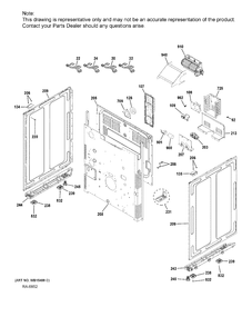 Part Location Diagram of WS01F08536 GE INDICATOR SLEEVE