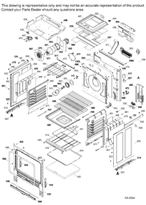 BODY PARTS Diagram and Parts List for JCS860EF1ES  General Electric Range