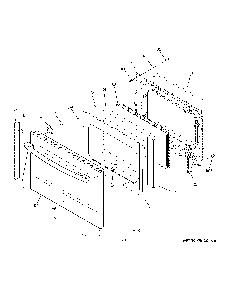 Lower door Diagram and Parts List for PB960SJ6SS  General Electric Range