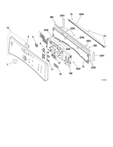 CONTROLS Diagram and Parts List for PBVH415EH0WW  General Electric Dryer