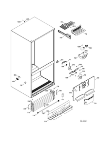 FUNCTIONAL PARTS FZ Diagram and Parts List for GDSC0KBXERWW  General Electric Refrigerator