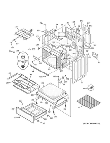 Body Parts Diagram and Parts List for JB700EJ3ES  General Electric Range