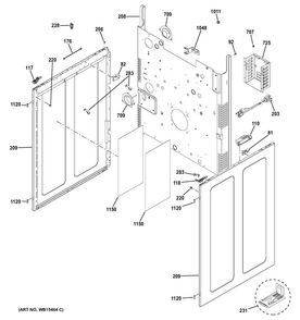 Body Parts Diagram and Parts List for JGB860DEJ2WW  General Electric Range