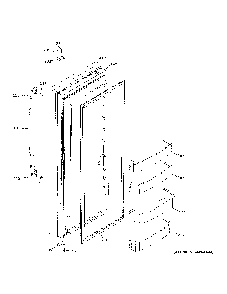 Fresh Food Door Diagram and Parts List for PSB42YSNHSS  General Electric Refrigerator