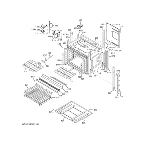 Body Parts Diagram and Parts List for ZKS90DPSN4SS  General Electric Wall Oven