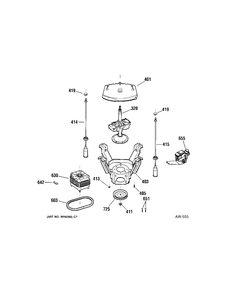 PUMP Diagram and Parts List for MNSR1090H0WW  General Electric Washer