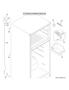 ICE MAKER Diagram and Parts List for GAS18PSJLRSS  General Electric Refrigerator