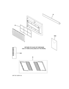 Room Air Conditioner Diagram and Parts List for AHH10AWQ1  General Electric Air Conditioner