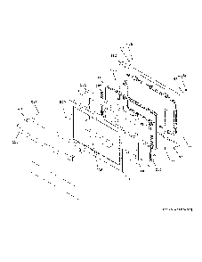 Upper Door Diagram and Parts List for JKD5000DN3BB  General Electric Wall Oven