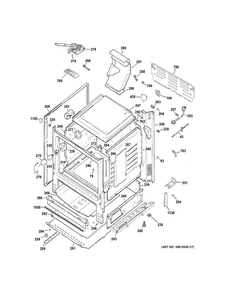 Body Parts Diagram and Parts List for JGB640DEF1BB  General Electric Range