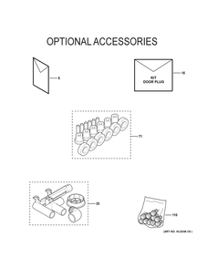 Optional Accessories Diagram and Parts List for NF95X040S3B03  General Electric Furnace