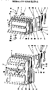 Doors Diagram and Parts List for CTF17HFC  Hotpoint Refrigerator