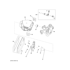 Control Valve Diagram and Parts List for PNPR45W00  General Electric Water Softener