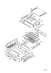 Part Location Diagram of WS01F06665 GE HARNESS COOKTOP