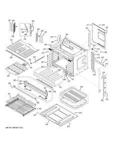 BODY PARTS Diagram and Parts List for ZET1FH2SS  General Electric Wall Oven