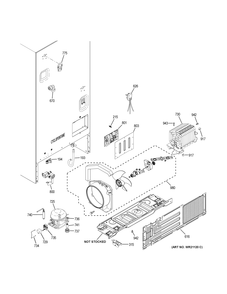 Part Location Diagram of WR55X46945 GE BOARD MAIN