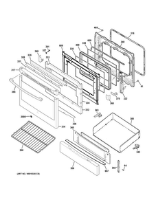 Part Location Diagram of WB56X20305 GE PANEL DRAWER