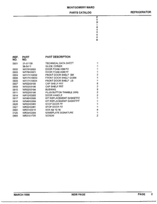 Doors Page 2 Diagram and Parts List for SIG140060B  General Electric Refrigerator