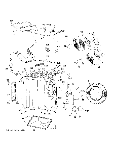Cabinet Diagram and Parts List for GFQ14ESSN0WW  General Electric Washer Dryer Combo