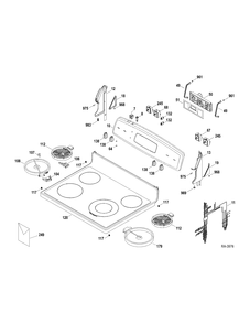 Part Location Diagram of WS01F01923 GE OVERLAY (White)