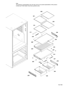 FRESH FOOD SHELVES FF Diagram and Parts List for PNE25JGKCKWW  General Electric Refrigerator