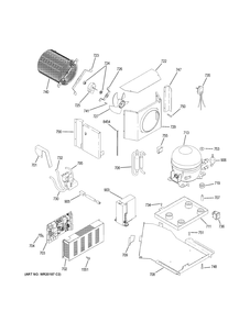 Part Location Diagram of WR1X5645 GE SCREW