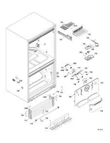Part Location Diagram of WR01A00348 GE KIT HINGE CHANGEABLE White