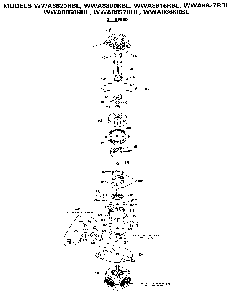 2 Speed Motor Diagram and Parts List for WWA8666RBL  General Electric Washer