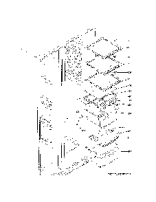 Fresh Food Shelves Diagram and Parts List for GSS25CGHXCWW  General Electric Refrigerator