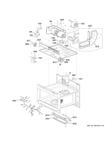 Insulator Parts Diagram and Parts List for PWB7027EL1ES  General Electric Microwave