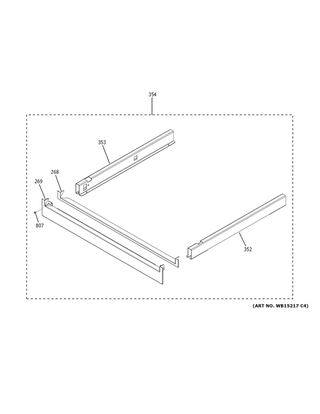 Pedestal Diagram and Parts List for CTD70DP2N1S1  General Electric Range
