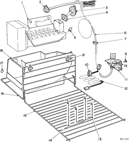 ICE MAKER KIT Diagram and Parts List for IMK99075  General Electric Refrigerator