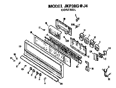 Part Location Diagram of WB2X6912 GE DISCONTINUED