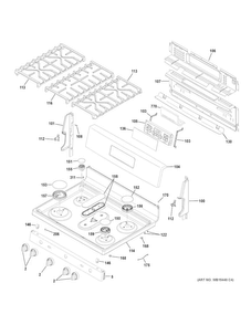 Part Location Diagram of WB36X27740 GE Range Backguard