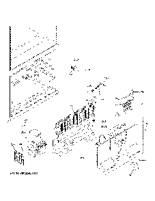 Freezer Section Diagram and Parts List for CWE19SP2NLS1  General Electric Refrigerator