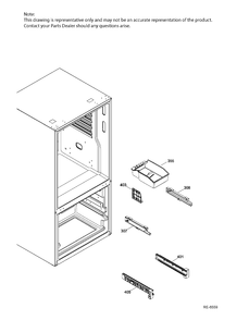 FZ BASKETS Diagram and Parts List for GDE21ESKBRSS  General Electric Refrigerator