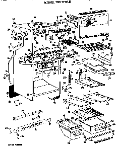 Part Location Diagram of WR32X849 GE Drawer Cover