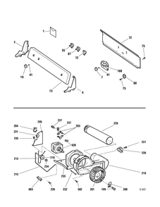 CONTROL PANEL Diagram and Parts List for PSXR373EH0WW  General Electric Dryer