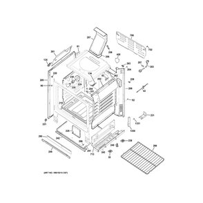 Body Parts 1 Diagram and Parts List for JGBS66EEK7ES  General Electric Range