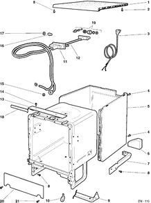 Part Location Diagram of WD35M32 GE NO LONGER AVAILABLE