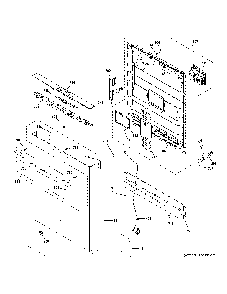 Escutcheon And Door Assembly Diagram and Parts List for GDT535PGR0WW  General Electric Dishwasher