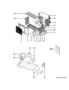 Part Location Diagram of 31-5000485 GE Pm Install Instructions