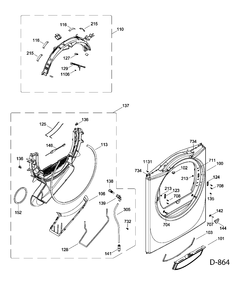 Part Location Diagram of WE2M230 GE NO LONGER AVAILABLE