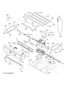 Control Panel Diagram and Parts List for JKS5000SV1SS  General Electric Wall Oven