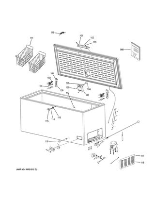 Part Location Diagram of WR87X45445 GE COMPRESSOR ELECTRICALS