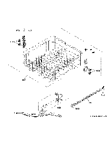 Upper rack assembly Diagram and Parts List for GDF510PGM4BB  General Electric Dishwasher